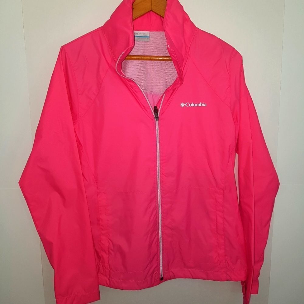 HOST PICK 🩷 COLUMBIA *NWOT* Sportswear Nylon Wind Breaker Pink Medium